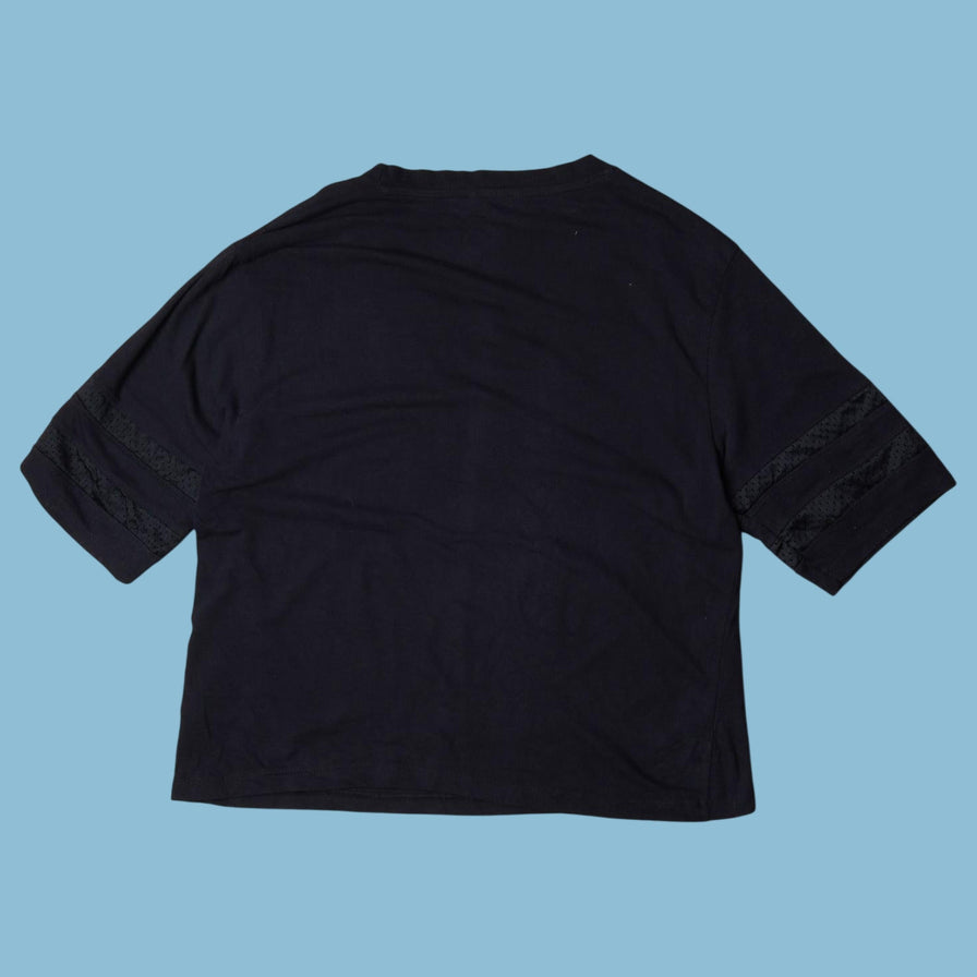 Vintage Bebe 2000s Sequin Logo T-Shirt - L