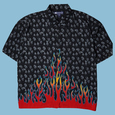 Vintage Big Dogs 2000s Flame Hemd - 2XL