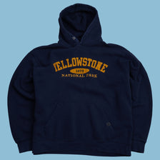 Vintage blue 84 Yellowstone National Park Hoodie - XL - NFF Vintage