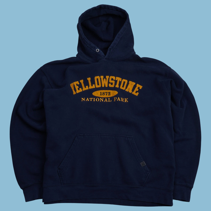 Vintage blue 84 Yellowstone National Park Hoodie - XL - NFF Vintage