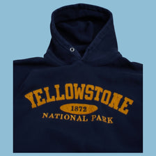 Vintage blue 84 Yellowstone National Park Hoodie - XL - NFF Vintage