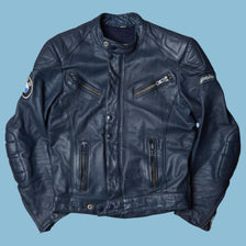 Vintage BMW Polo Lederjacke - L