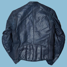 Vintage BMW Polo Lederjacke - L