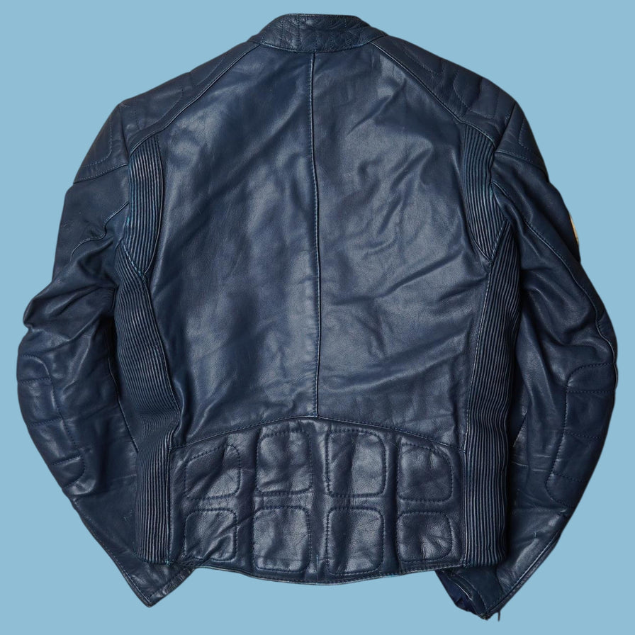 Vintage BMW Polo Lederjacke - L
