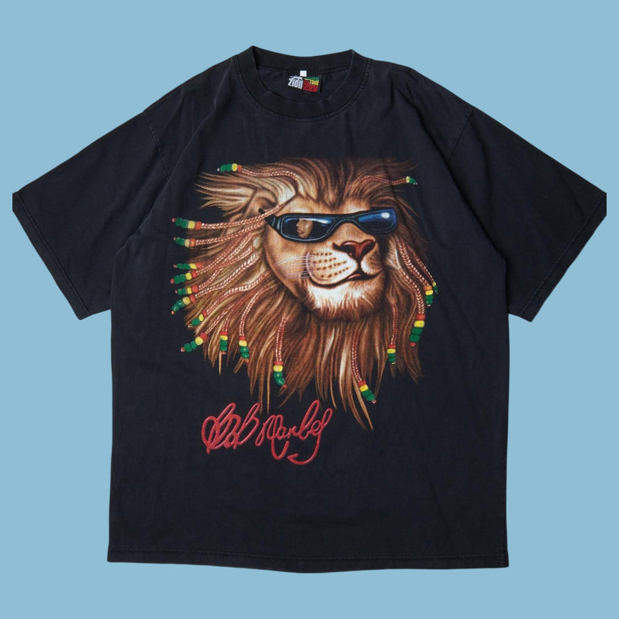 Vintage Bob Marley Lion Rasta T-Shirt - XL