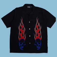Vintage Bragorfly Clothing Company Y2K Flame Hemd - XL - NFF Vintage