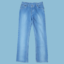 Vintage Bright Y2K Striped Jeans - M