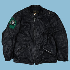 Vintage Brooks BMW MC Club Leather Jacket - S