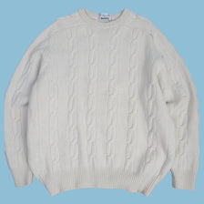 Vintage Brunello Cucinelli Cashmere Zopfmuster Strickpullover - L - NFF Vintage