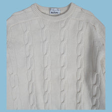 Vintage Brunello Cucinelli Cashmere Zopfmuster Strickpullover - L - NFF Vintage