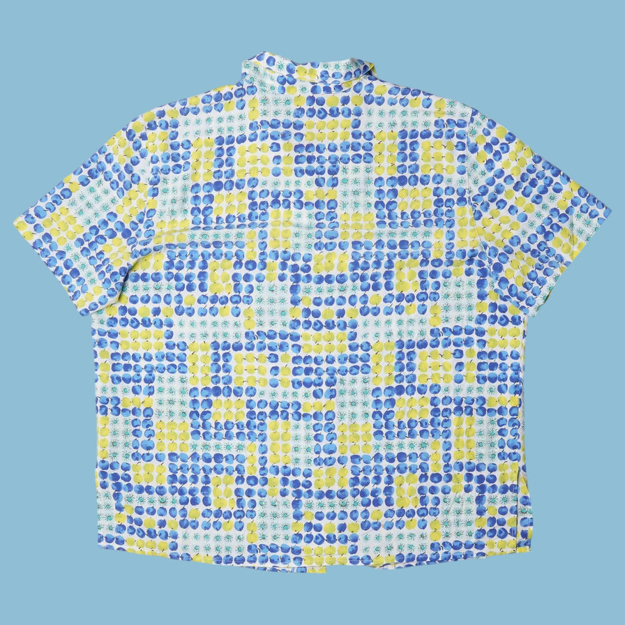 Vintage Burberrys 90s Apfel Print Bluse - M