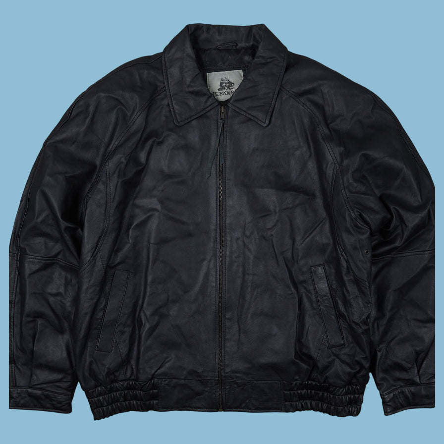 Vintage Burk's Bay Bomber Lederjacke - XL