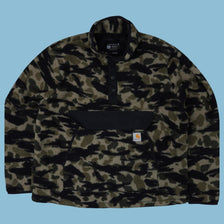 Vintage Carhartt Camo Fleece Jacket - L
