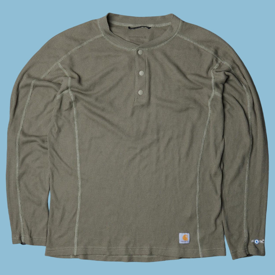 Vintage Carhartt Force Henley Longsleeve - M