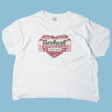 Vintage Carhartt Overalls Heart Logo T-Shirt - 2XL