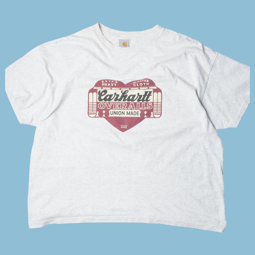 Vintage Carhartt Overalls Heart Logo T-Shirt - 2XL