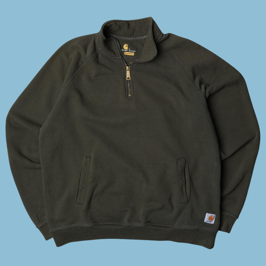 Vintage Carhartt Quarter-Zip Sweater - L