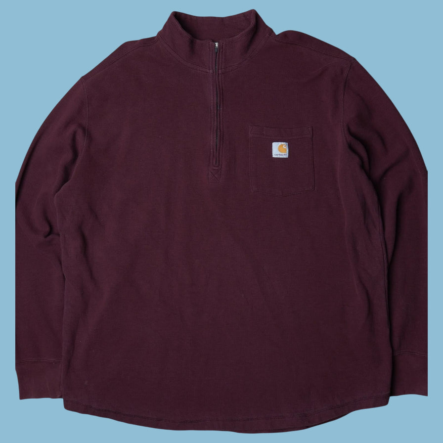 Vintage Carhartt Quarter-Zip Sweater - XL