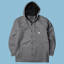 Vintage Carhartt Rain Defender Hooded Shirt Jacket - M