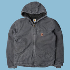 Vintage Carhartt Sherpa Lined Hoodie Jacke - L