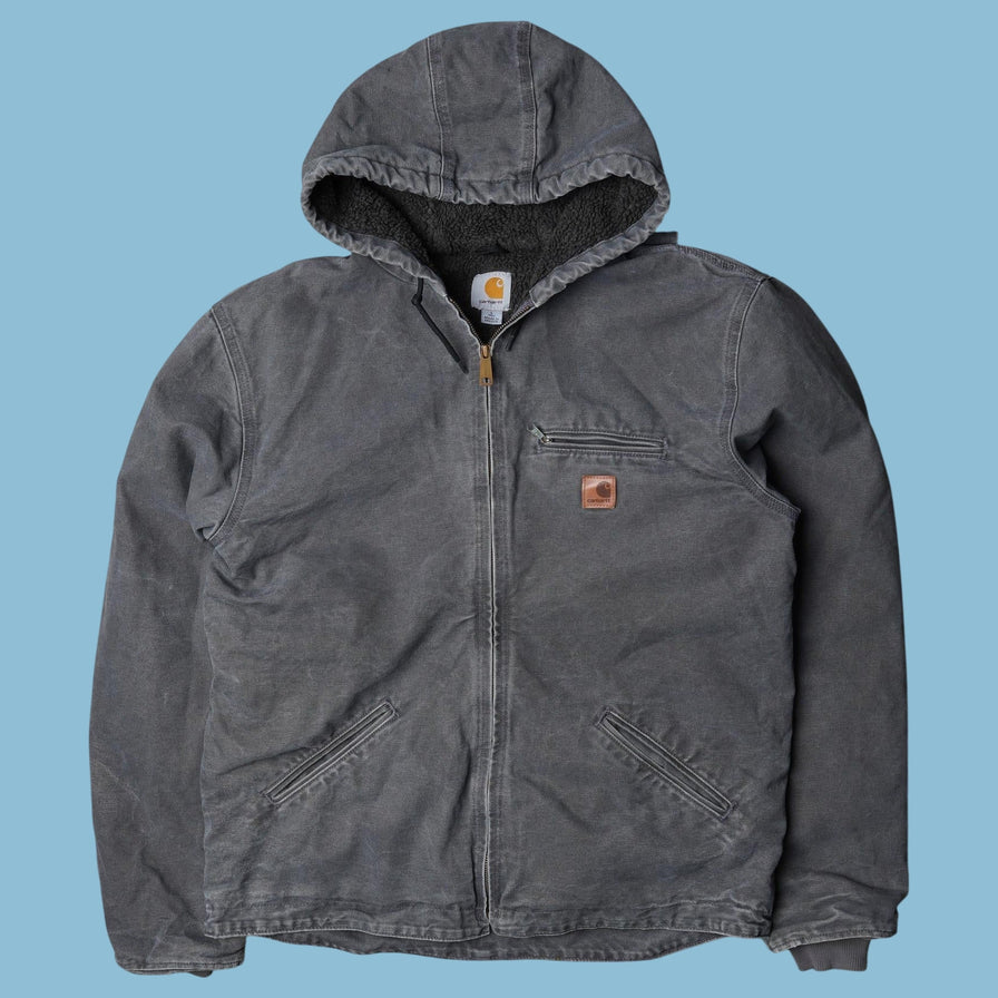 Vintage Carhartt Sherpa Lined Hoodie Jacke - L