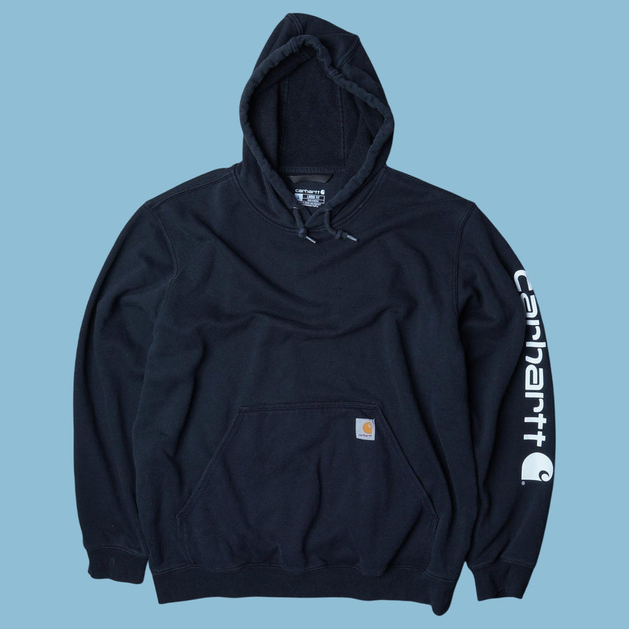 Vintage Carhartt Sleeve Logo Hoodie - L
