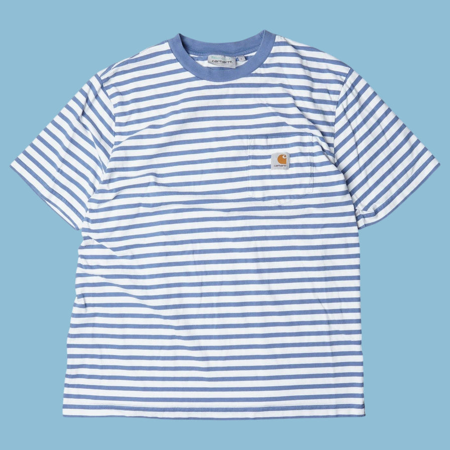 Vintage Carhartt Striped Pocket T-Shirt - L