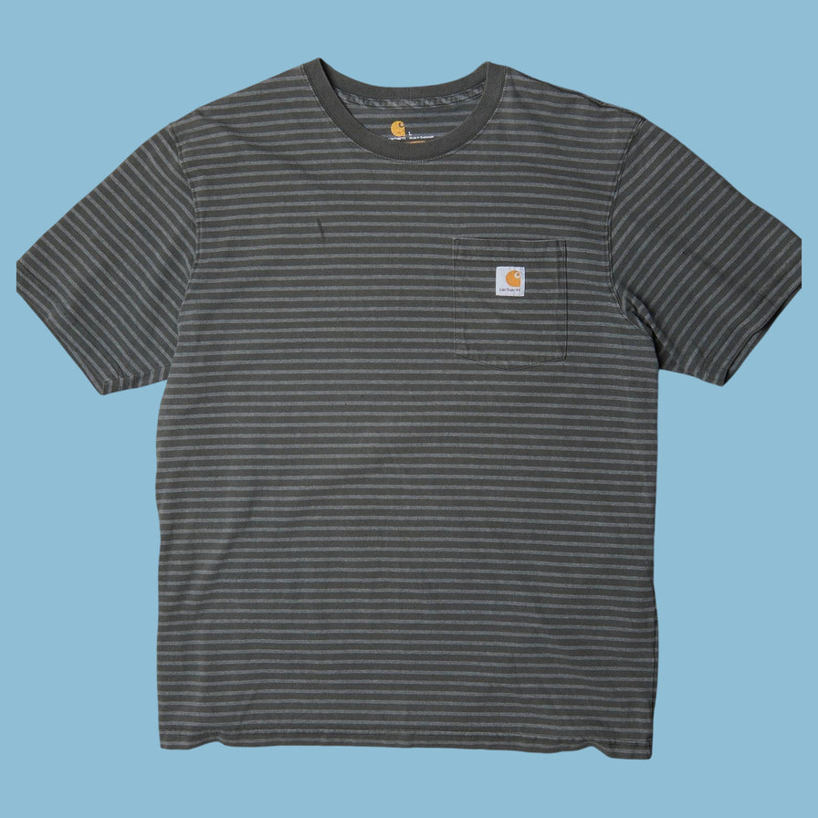 Vintage Carhartt Striped T-Shirt - L