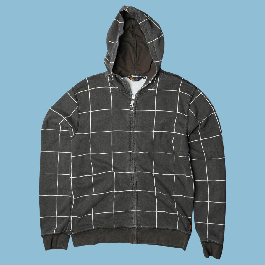 Vintage Carhartt Windowpane Check Hoodie - L