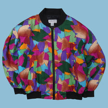 Vintage Carol Horn 90s Multicolor Bomber Jacket - M