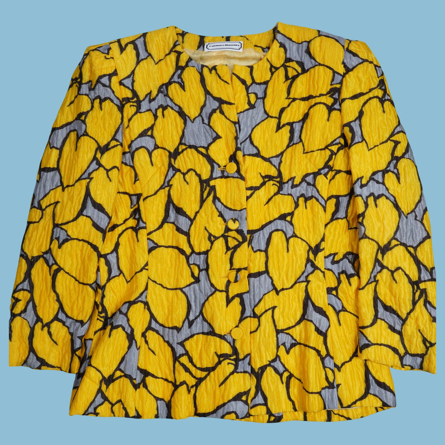 Vintage Carolina Herrera Seiden Jacke - L - NFF Vintage