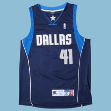 Vintage Champion 2000s Dallas Mavericks #41 Jersey - L