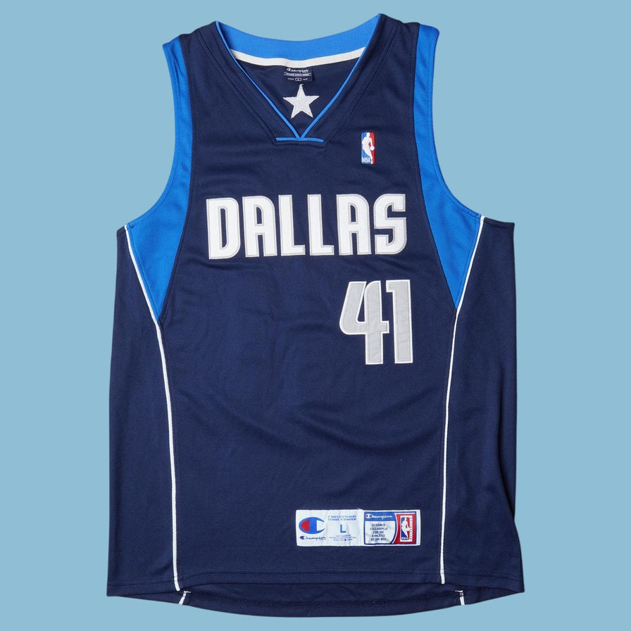 Vintage Champion 2000s Dallas Mavericks #41 Jersey - L