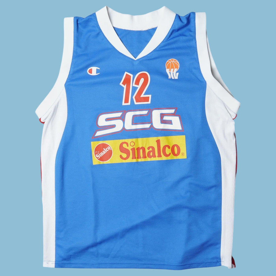 Vintage Champion 2000s SCG Basketball Jersey - L