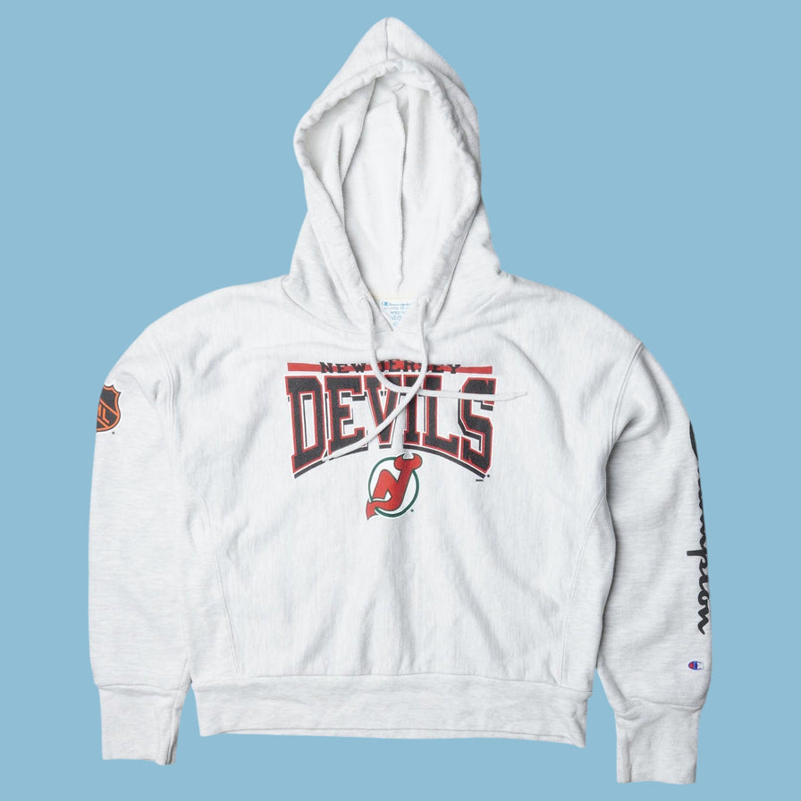 Vintage Champion 90s New Jersey Devils NHL Hoodie - M