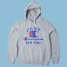 Vintage Champion New York Athl. Dept Hoodie - L