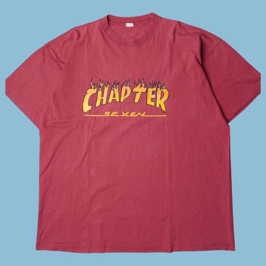 Vintage Chapter Seven Flame Graphic T-Shirt - XL