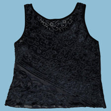 Vintage Y2K Christian Dior Velvet Burnout Shirt Top - M