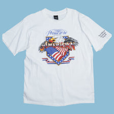 Vintage Classic Platinum 1997 Proud To Be American T-Shirt - L - NFF Vintage