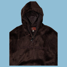 Vintage Clench Jeans Teddy Zip Hoodie - L