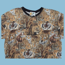T-shirt vintage Y2K Copa Cabana tigre et lion - M
