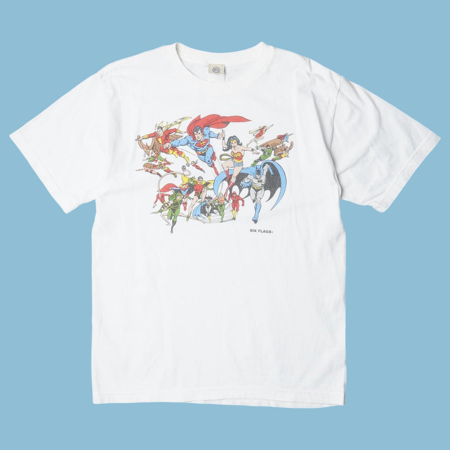Vintage DC Comics Six Flags Superhelden T-Shirt - S