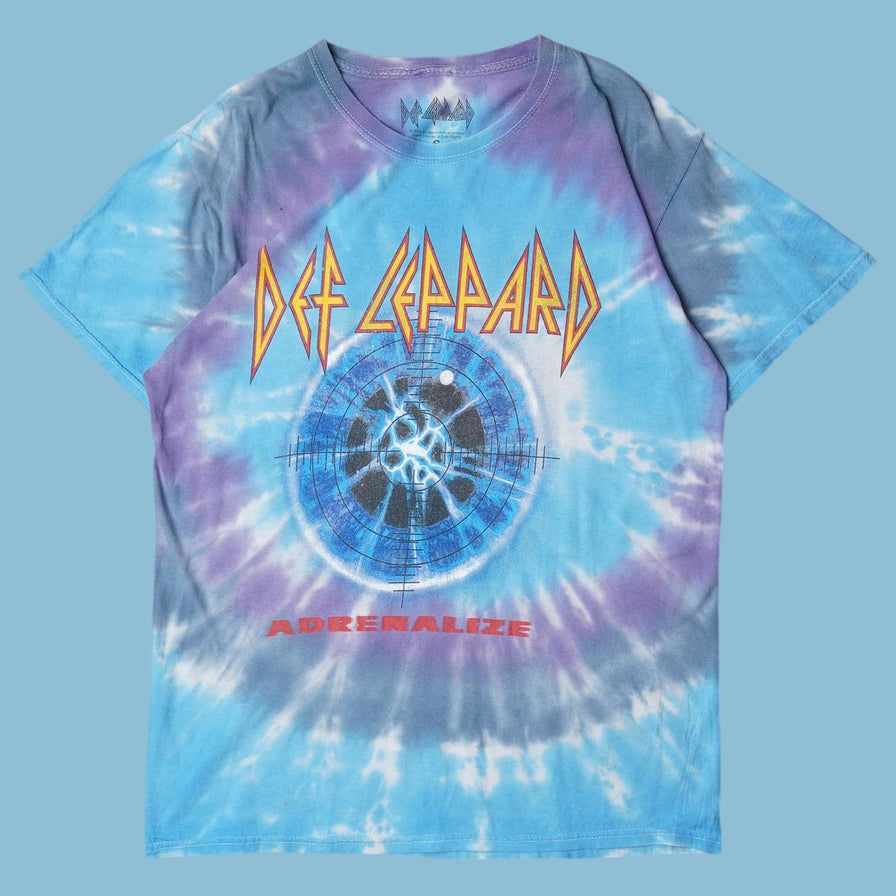 Vintage Def Leppard Adrenalize Tie-Dye T-Shirt - S