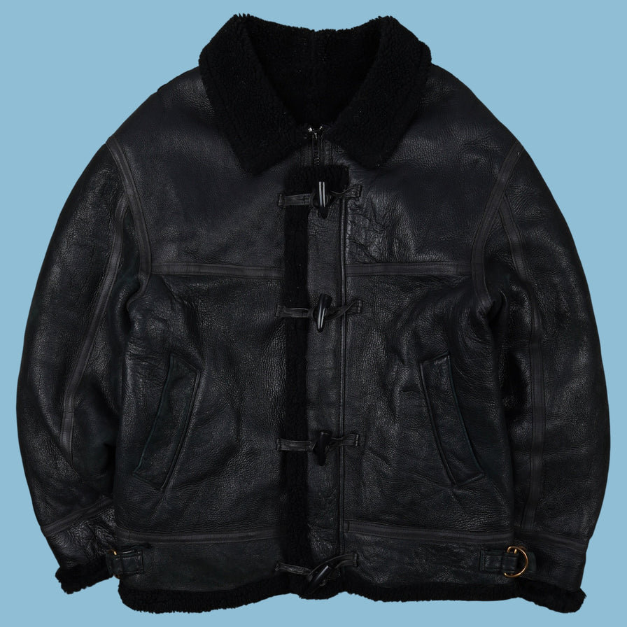Vintage Delino Sheepskin Shearling Lederjacke - XL