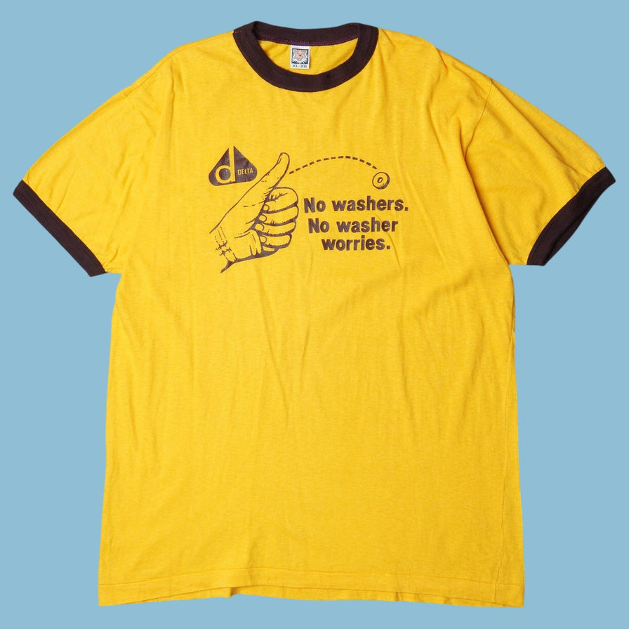 Vintage Delta 80s No Washers T-Shirt - XL