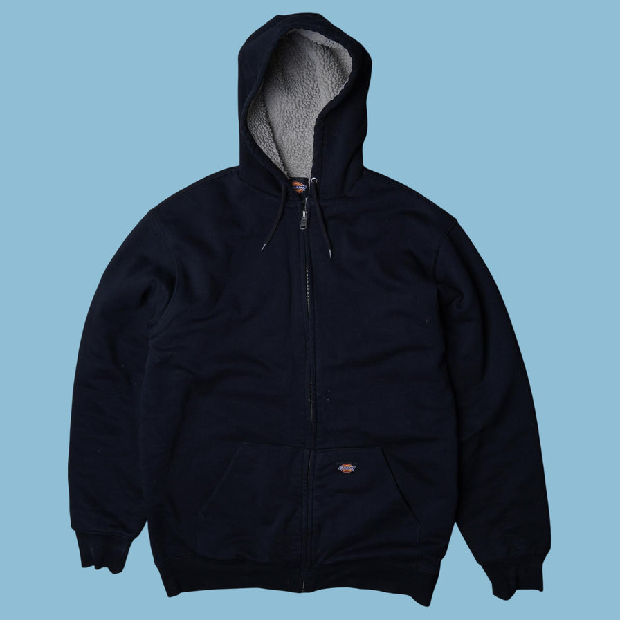 Vintage Dickies Sherpa Lined Zip Hoodie - XL