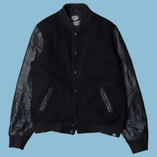 Vintage Dickies Varsity Lederjacke - M