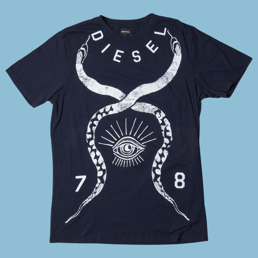 Vintage Diesel Snake Eye Graphic T-Shirt - S