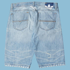 Vintage Y2K Diesel x Adidas Denim Shorts - L