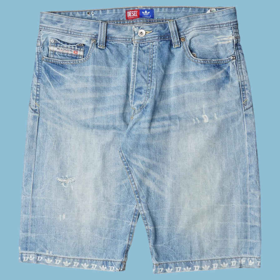 Short en jean vintage Y2K Diesel x Adidas - L